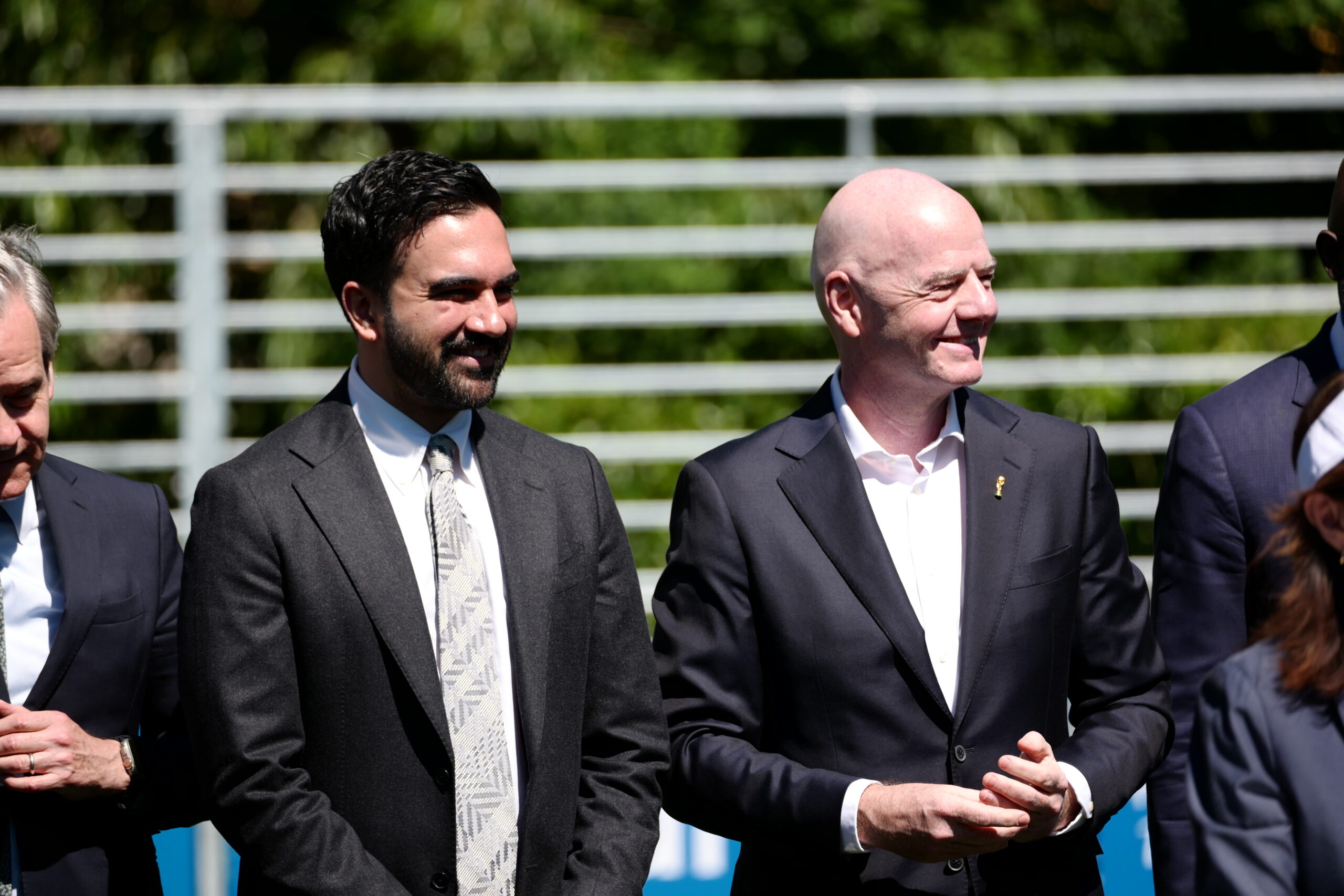 Zohran Kwame Mamdani (left) Gianni Infantino (right)